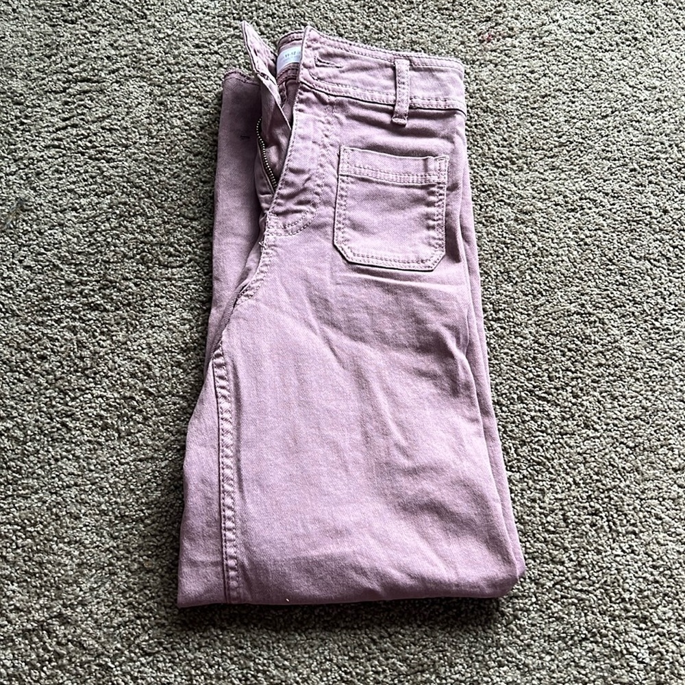 Purple Zara jeans fits woman so and kids XL brand new no tags never worn